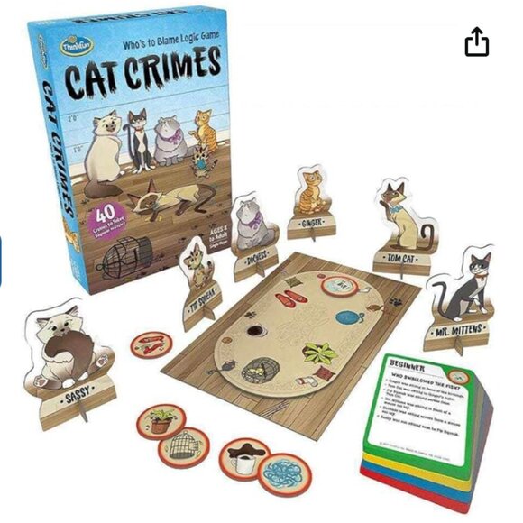Think Fun Cat Crimes Brain Game - Picture 2 of 9